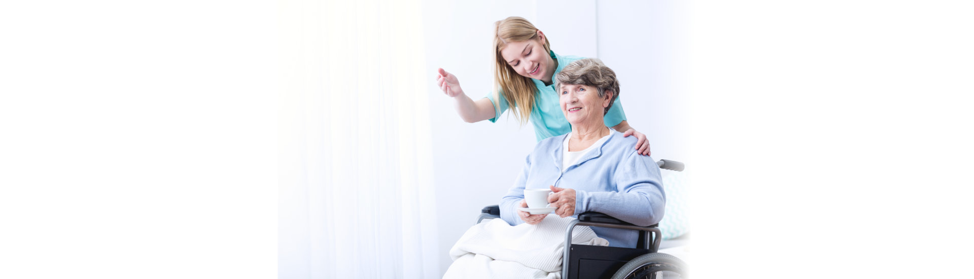 caregiver taking care of her patient